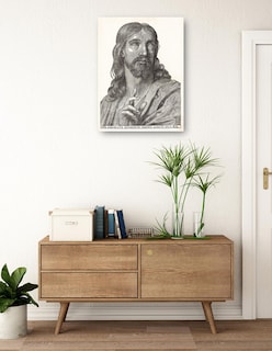 Foto 3 | Foto 3 | Cuadro Decorativo - Cristo De Medio Cuerpo- Wilhelm Traut - Religión - 46x61 - Impresión En Lienzo - Fine Art Tj