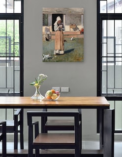 Foto 4 | Foto 4 | Cuadro Decorativo - Un Pollo Enfermo (1874)- Winslow Homer - Fotografía - 69x92 - Impresión En Lienzo - Fine Art Tj