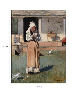 Foto 6 | Foto 6 | Cuadro Decorativo - Un Pollo Enfermo (1874)- Winslow Homer - Fotografía - 69x92 - Impresión En Lienzo - Fine Art Tj
