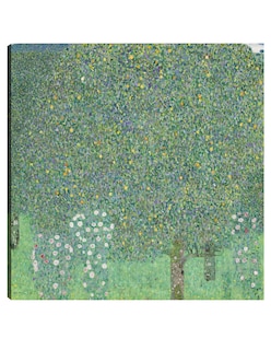 Foto 1 | Foto 1 | Cuadro Decorativo - Rosales Bajo Los Árboles- Gustav Klimt - Paisaje - 31x31 - Impresión En Lienzo - Fine Art Tj