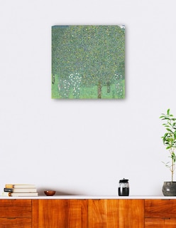 Foto 5 | Foto 5 | Cuadro Decorativo - Rosales Bajo Los Árboles- Gustav Klimt - Paisaje - 31x31 - Impresión En Lienzo - Fine Art Tj