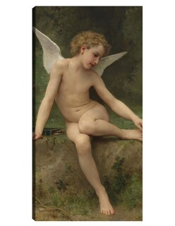 Foto 1 | Foto 1 | Cuadro Decorativo - Amor En La Espina (1894)- William Bouguereau - Religión - 34x64 - Impresión En Lienzo - Fine Art Tj