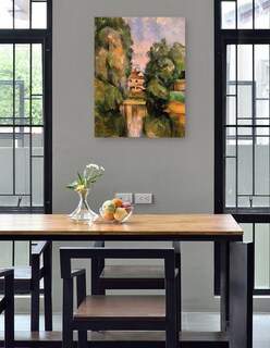 Foto 4 | Foto 4 | Cuadro Decorativo - Casa De Campo Junto A Un Río- Paul Cézanne - Paisaje - 69x92 - Impresión En Lienzo - Fine Art Tj