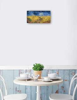 Foto 2 | Foto 2 | Cuadro Decorativo - Campo De Trigo Con Cuervos (1890)- Vincent Van Gogh - Paisaje - 54x102 - Impresión En Lienzo - Fine Art Tj