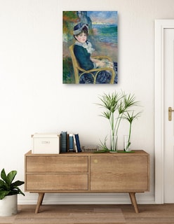 Foto 3 | Foto 3 | Cuadro Decorativo - A La Orilla Del Mar (1883)- Pierre-auguste Renoir - Fotografía - 107x143 - Impresión En Lienzo - Fine Art Tj