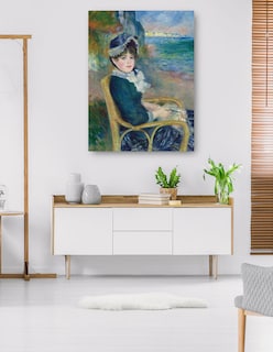 Foto 5 | Foto 5 | Cuadro Decorativo - A La Orilla Del Mar (1883)- Pierre-auguste Renoir - Fotografía - 107x143 - Impresión En Lienzo - Fine Art Tj