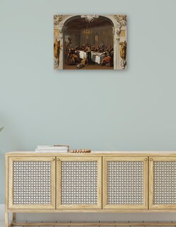 Foto 4 | Foto 4 | Cuadro Decorativo - La Última Cena, 1713/1714- Sebastiano Ricci - Religión - 69x92 - Impresión En Lienzo - Fine Art Tj