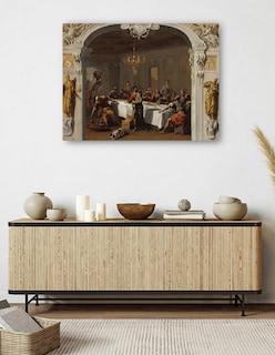 Foto 5 | Foto 5 | Cuadro Decorativo - La Última Cena, 1713/1714- Sebastiano Ricci - Religión - 69x92 - Impresión En Lienzo - Fine Art Tj