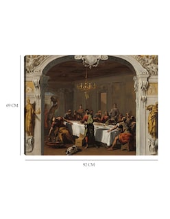 Foto 6 | Foto 6 | Cuadro Decorativo - La Última Cena, 1713/1714- Sebastiano Ricci - Religión - 69x92 - Impresión En Lienzo - Fine Art Tj