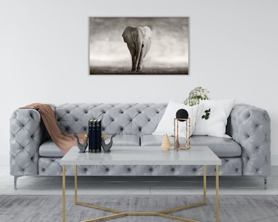 Foto 2 | Foto 2 | Cuadro Decorativo Entelado 70x120cm Elefante Majestuoso Elegancia y Fuerza en tu Espacio