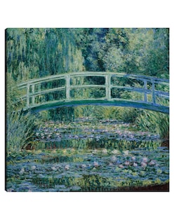 Foto 1 | Foto 1 | Cuadro Decorativo - Lirios De Agua Y Puente Japonés (1899)- Claude Monet - Paisaje - 89x89 - Impresión En Lienzo - Fine Art Tj