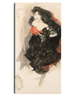 Foto 1 | Foto 1 | Cuadro Decorativo - Estudio Para Judith Ii (ca 1908)- Gustav Klimt - Fotografía - 72x138 - Impresión En Lienzo - Fine Art Tj