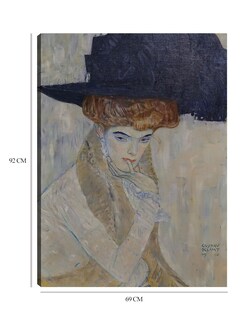 Foto 6 | Foto 6 | Cuadro Decorativo - El Sombrero De Plumas Negras (1910)- Gustav Klimt - Fotografía - 69x92 - Impresión En Lienzo - Fine Art Tj