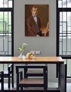 Foto 4 | Foto 4 | Cuadro Decorativo - Autorretrato (1849 - 1852)- Ferdinand Von Wright - Fotografía - 46x61 - Impresión En Lienzo - Fine Art Tj