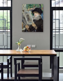 Foto 4 | Foto 4 | Cuadro Decorativo - Mujer Leyendo (1880)- Edouard Manet - Fotografía - 69x92 - Impresión En Lienzo - Fine Art Tj