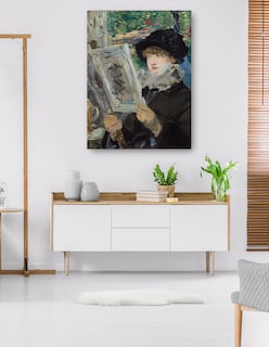 Foto 5 | Foto 5 | Cuadro Decorativo - Mujer Leyendo (1880)- Edouard Manet - Fotografía - 69x92 - Impresión En Lienzo - Fine Art Tj