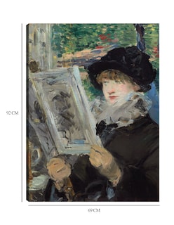 Foto 6 | Foto 6 | Cuadro Decorativo - Mujer Leyendo (1880)- Edouard Manet - Fotografía - 69x92 - Impresión En Lienzo - Fine Art Tj