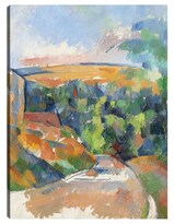Cuadro Decorativo - La Curva Del Camino (1900-1906)- Paul Cézanne - Paisaje - 69x92 - Impresión En Lienzo - Fine Art Tj