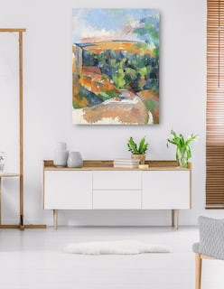 Foto 5 | Foto 5 | Cuadro Decorativo - La Curva Del Camino (1900-1906)- Paul Cézanne - Paisaje - 69x92 - Impresión En Lienzo - Fine Art Tj