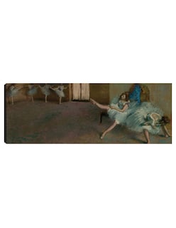 Foto 1 | Foto 1 | Cuadro Decorativo - Antes Del Ballet (c.1890/1982)- Edgar Degas - Fotografía - 44x117 - Impresión En Lienzo - Fine Art Tj