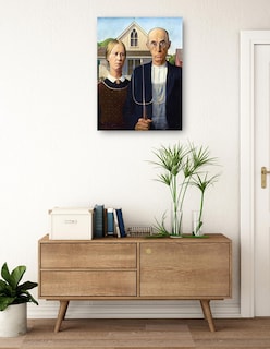 Foto 3 | Foto 3 | Cuadro Decorativo - Gótico Americano (1930)- Grant Wood - Fotografía - 77x102 - Impresión En Lienzo - Fine Art Tj