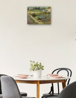 Foto 2 | Foto 2 | Cuadro Decorativo - Jardín En Arlés- Vincent Van Gogh - Paisaje - 77x102 - Impresión En Lienzo - Fine Art Tj
