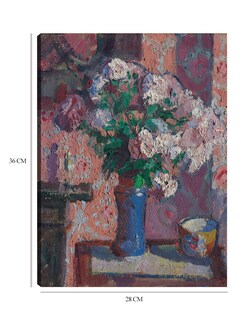 Foto 6 | Foto 6 | Cuadro Decorativo - Rosas En Un Jarrón Azul (hacia 1914-15)- Harold Gilman - Floral - 28x36 - Impresión En Lienzo - Fine Art Tj