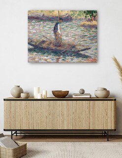 Foto 5 | Foto 5 | Cuadro Decorativo - Un Pescador (hacia 1884)- Georges Seurat - Fotografía - 28x36 - Impresión En Lienzo - Fine Art Tj