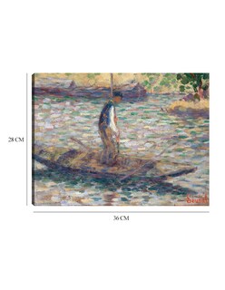 Foto 6 | Foto 6 | Cuadro Decorativo - Un Pescador (hacia 1884)- Georges Seurat - Fotografía - 28x36 - Impresión En Lienzo - Fine Art Tj