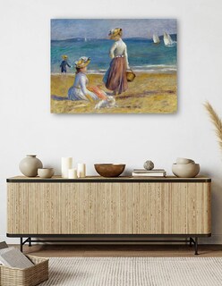 Foto 5 | Foto 5 | Cuadro Decorativo - Figuras En La Playa (1890)- Pierre-auguste Renoir - Costa - 46x61 - Impresión En Lienzo - Fine Art Tj