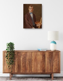 Foto 2 | Foto 2 | Cuadro Decorativo - Autorretrato (1849 - 1852)- Ferdinand Von Wright - Fotografía - 69x92 - Impresión En Lienzo - Fine Art Tj