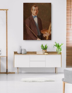 Foto 5 | Foto 5 | Cuadro Decorativo - Autorretrato (1849 - 1852)- Ferdinand Von Wright - Fotografía - 69x92 - Impresión En Lienzo - Fine Art Tj