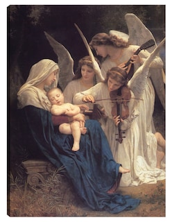 Foto 1 | Foto 1 | Cuadro Decorativo - El Canto De Los Ángeles (1881)- William Bouguereau - Religión - 28x36 - Impresión En Lienzo - Fine Art Tj