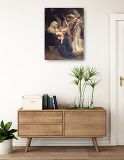 Foto 3 | Foto 3 | Cuadro Decorativo - El Canto De Los Ángeles (1881)- William Bouguereau - Religión - 28x36 - Impresión En Lienzo - Fine Art Tj