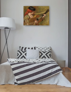Foto 3 | Foto 3 | Cuadro Decorativo - Joven Española Con Guitarra- Pierre-auguste Renoir - Religión - 46x61 - Impresión En Lienzo - Fine Art Tj