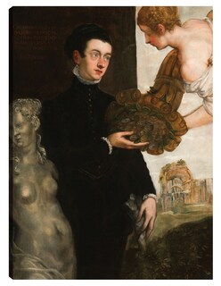 Foto 1 | Foto 1 | Cuadro Decorativo - Retrato De Octavio Strada (1567)- Jacopo Tintoretto - Fotografía - 69x92 - Impresión En Lienzo - Fine Art Tj