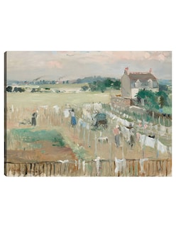 Foto 1 | Foto 1 | Cuadro Decorativo - Colgar La Ropa Para Que Se Seque- Berthe Morisot - Religión - 69x92 - Impresión En Lienzo - Fine Art Tj