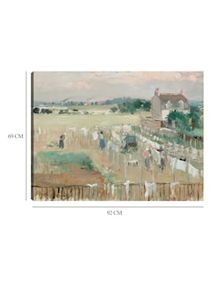 Foto 6 | Foto 6 | Cuadro Decorativo - Colgar La Ropa Para Que Se Seque- Berthe Morisot - Religión - 69x92 - Impresión En Lienzo - Fine Art Tj