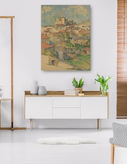 Foto 5 | Foto 5 | Cuadro Decorativo - Jardín- Paul Cezanne - Ciudades - 69x92 - Impresión En Lienzo - Fine Art Tj