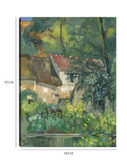 Foto 6 | Foto 6 | Cuadro Decorativo - Casa Del Padre Lacroix (1873)- Paul Cézanne - Paisaje - 69x92 - Impresión En Lienzo - Fine Art Tj