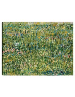 Foto 1 | Foto 1 | Cuadro Decorativo - Parche De Hierba (1887)- Vincent Van Gogh - Religión - 46x61 - Impresión En Lienzo - Fine Art Tj