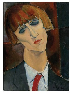 Foto 1 | Foto 1 | Cuadro Decorativo - Señora Kisling- Amedeo Modigliani - Fotografía - 28x36 - Impresión En Lienzo - Fine Art Tj
