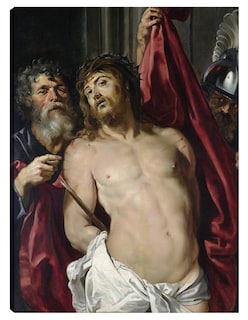 Foto 1 | Foto 1 | Cuadro Decorativo - Ecce Homo (1800 - 1857)- Peter Paul Rubens - Religión - 46x61 - Impresión En Lienzo - Fine Art Tj