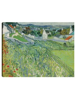 Foto 1 | Foto 1 | Cuadro Decorativo - Viñedos De Auvers (1890)- Vincent Van Gogh - Paisaje - 46x61 - Impresión En Lienzo - Fine Art Tj