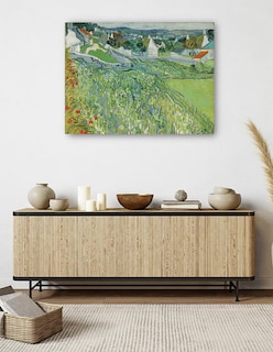 Foto 5 | Foto 5 | Cuadro Decorativo - Viñedos De Auvers (1890)- Vincent Van Gogh - Paisaje - 46x61 - Impresión En Lienzo - Fine Art Tj