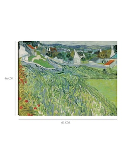Foto 6 | Foto 6 | Cuadro Decorativo - Viñedos De Auvers (1890)- Vincent Van Gogh - Paisaje - 46x61 - Impresión En Lienzo - Fine Art Tj