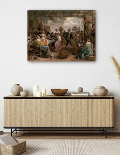 Foto 5 | Foto 5 | Cuadro Decorativo - La Pareja De Baile- Jan Steen - Fotografía - 69x92 - Impresión En Lienzo - Fine Art Tj