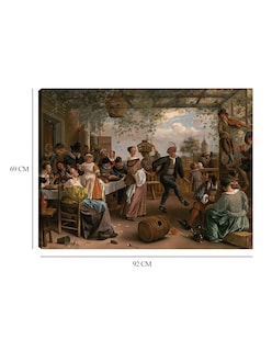 Foto 6 | Foto 6 | Cuadro Decorativo - La Pareja De Baile- Jan Steen - Fotografía - 69x92 - Impresión En Lienzo - Fine Art Tj
