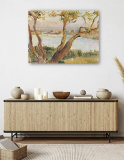 Foto 5 | Foto 5 | Cuadro Decorativo - Vista De Antibes- Henri Lebasque - Paisaje - 69x92 - Impresión En Lienzo - Fine Art Tj