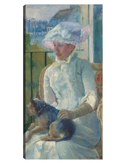 Foto 1 | Foto 1 | Cuadro Decorativo - Chica Joven En Una Ventana- Mary Cassatt - Fotografía - 46x89 - Impresión En Lienzo - Fine Art Tj